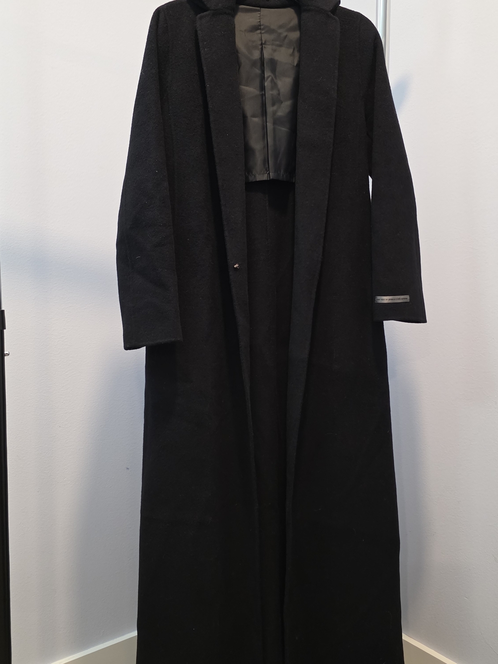 Paco Rabanne Black Women Wool-Blend Belted Coat - Picture 14 of 14